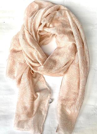 Шарф осінній пудра