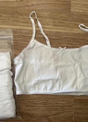 Нові топи дівчинка білі george белые топики поштучно