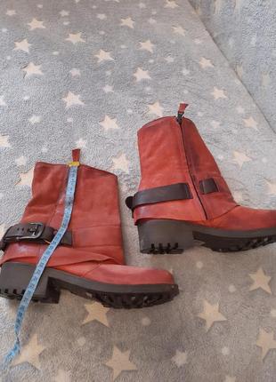 Шкіряні сапоги ботинки чоботи від san marina.7 фото