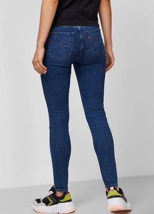 Джинси скіні сині джинси levi’s 720 high rise super skinny 25
