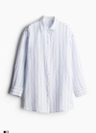 Сорочка вільного крою туніка з льону