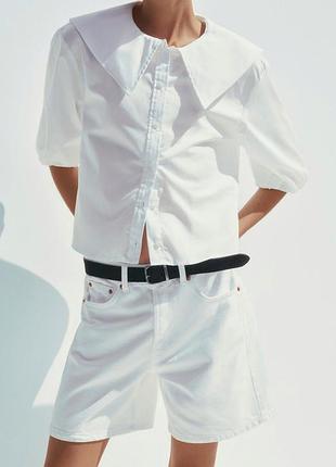 Рубашка белая zara