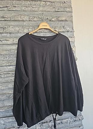 Чорна кофта спорт джемпер светр батнік