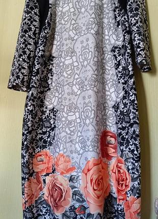 Новое  красивое, модное платье вискоза трикотаж размер 48 наш 54-56 бренд mona  kompliment usa