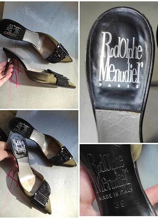 Туфли мюли в стиле милитари