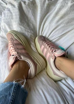 Женские кроссовки adidas campus x bad bunny pink