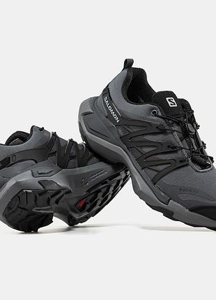 Мужские кроссовки salomon xt pu.re gore-tex grey black 41-42-43-44-45-46