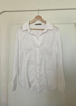 Лляна сорочка zara