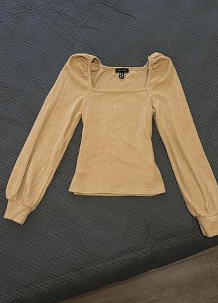 Праздничная кофта с квадратным вырезом от new look