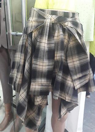 Юбка-шорты в клетку