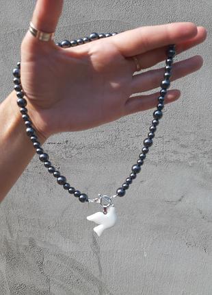 Колье чокер с птичками 5