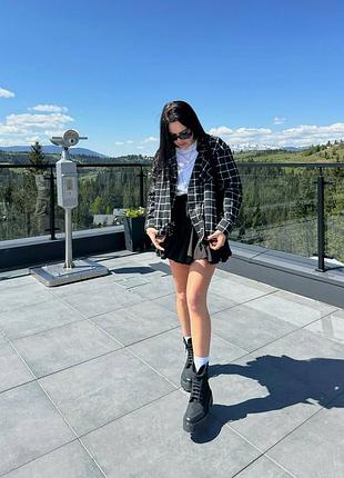 Чорна рубашка у клітинку клетчатая рубашка  сорочка у клітинку