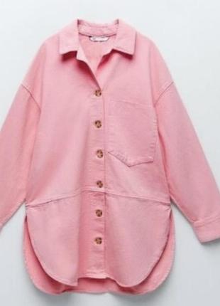 Подовжена джинсова куртка оверсайз