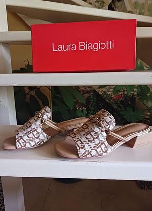 Босоножки / шлёпанцы  laura biagiotti, италия.