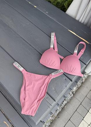 Стильний купальник зі стразами, s-m