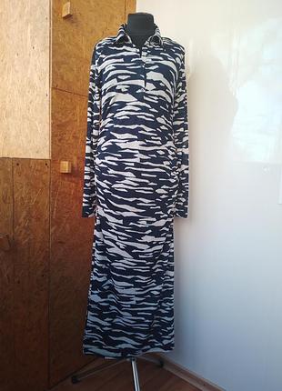 Вискозное длинное платье гольф