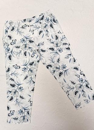 Укорочені брюки жіночі льон