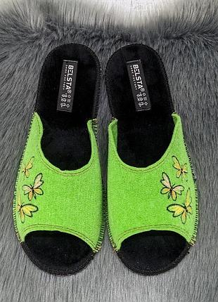 Тапочки женские войлочные для ламината белста салатовые 8022