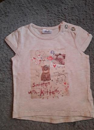 Футболка для девочки f&amp;f размер 0- 3 м