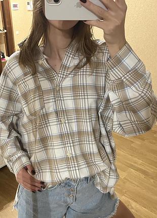 Рубашка/сорочка жіноча в клітинку