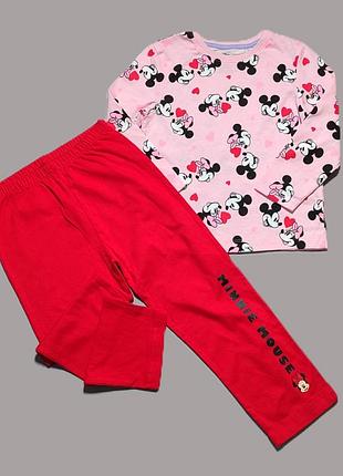 Тонкая хлопковая пижама 3-4 года 104 см primark