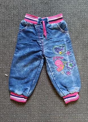 Теплые джинсы