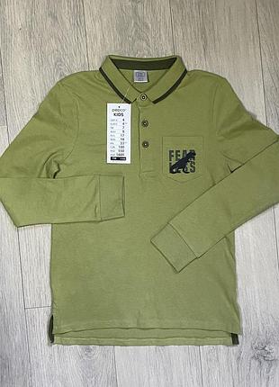 Кофта з воротником на хлопчика 134 см