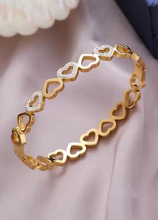 Жорсткий браслет stainless steel нержавіюча сталь 20