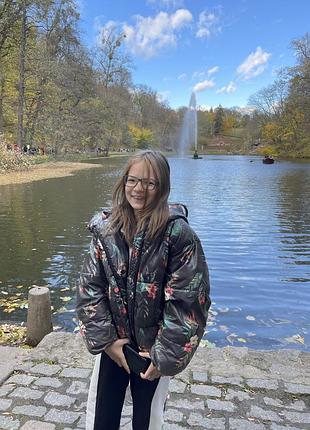 Куртка дівчача підліткова демісезонна з капюшоном