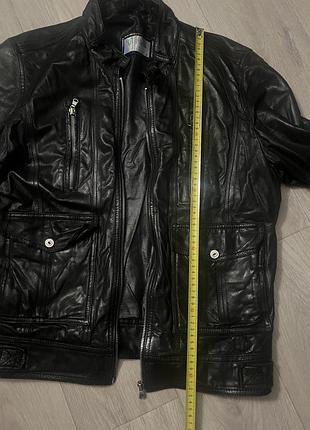 Кожаная куртка мужская, размер м