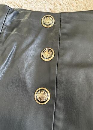 Шкіряні шорти zara 4