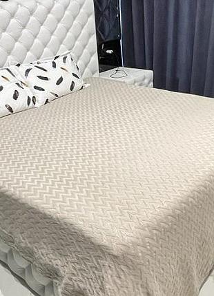 220х260см. светло-бежевый бамбуковый плед, покрывало. mylinn home турция