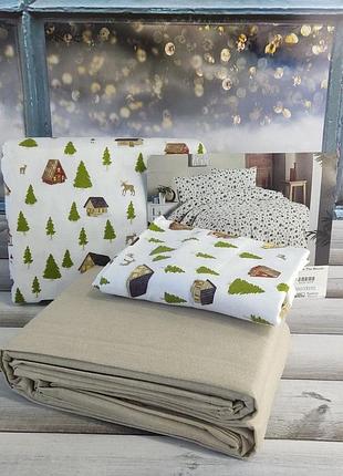 Cabin in the woods полуторна фланелева постіль.