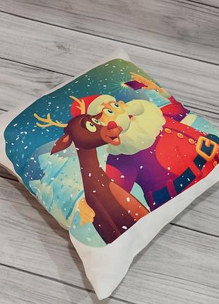 Новорічні наволочки 45х45см. dijital принт. туреччина.