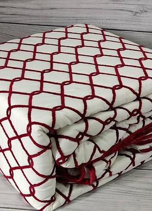 Покрывало 250х260см., наволочки 50х70см. krem-bordo