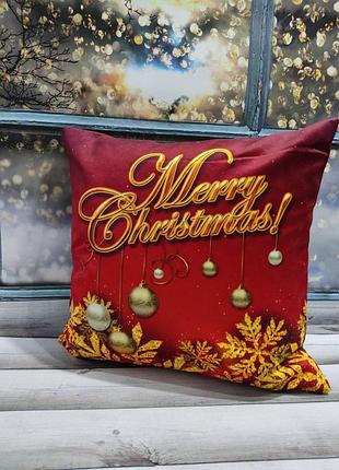 Новорічні наволочки 45х45см. dijital принт. туреччина.