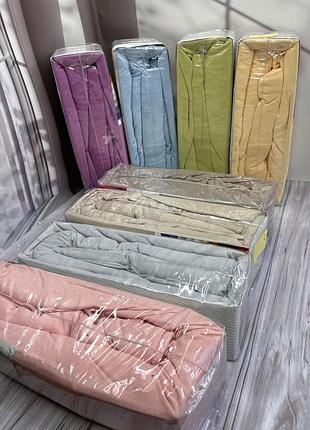 180х200см., трикотажная простынь на резинке с наволочками best class турция. бежевая