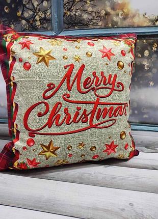 Новорічні наволочки 45х45см. dijital принт. туреччина.