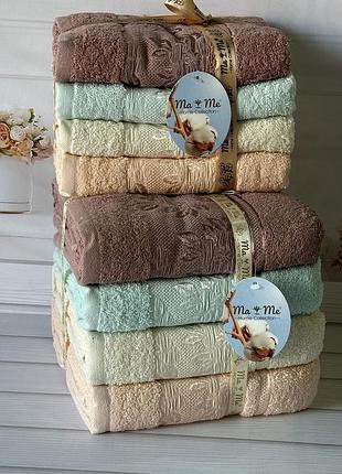 Mame yaprak 70х140см., 4 шт/уп. рушники. бавовна. (5498-ypr)