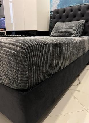 180-200см.,+ наволочка. пушистая и теплая простынь на резинке. китай. графит