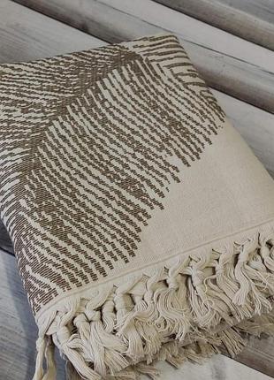 Пештемал хлопковое полотенце в баню, сауну и пляж. хлопок. pupilla турция maxel bej