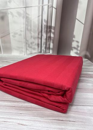 Красное полуторное постельное белье. премиум качество. сатин-страйп. 100% хлопок. узбекистан