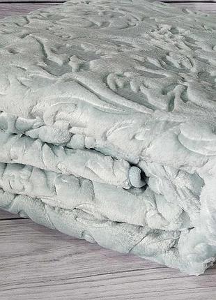 220х240см. mint плед, покрывало. толстый, плотный плед турция ozdilek