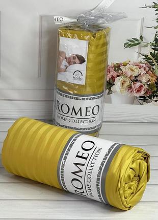 Line sari 180х200см. простирадло на резинці. сатин-страйп. romeo туреччина.