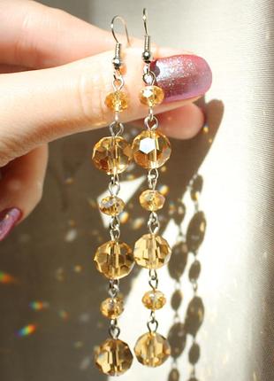 Сережки "сонячний промінчик"