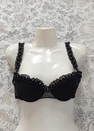 Бюстгальтер бюстик черный 85