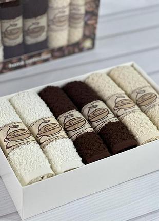 Рушники кухонні для рук 30х50см. 6 штук. туреччина. натуральна бавовна, рушник махровйи якісний на подарунок