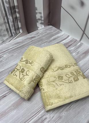 Бамбукові рушники баня + обличчя. 100% бамбука. щільні та товсті. туреччина pupillaю колір зеленого відтінку