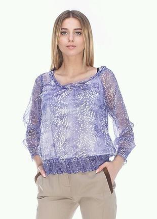 Блуза dp line на резинке xs фиолетовый (4936334)