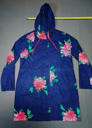 Плечі 42 см joules waterproof&breathable плащ в квіти   size uk12  main: 100% cotton 
lining: 35% polyester 
            65% cotton